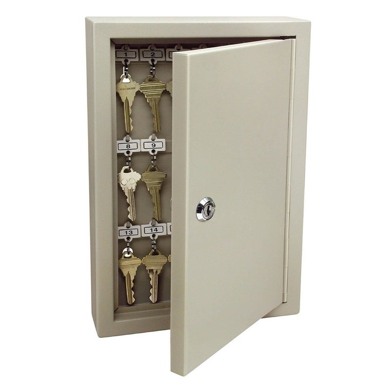 Wall Mounted Keyed Lock Key Cabinet - 30 Key Capacity